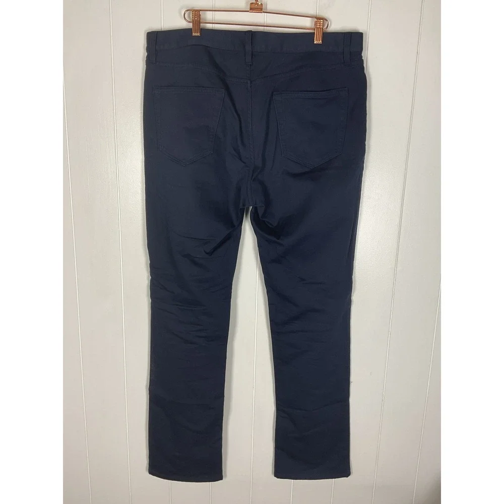 Banana Republic‎ Men's Traveler Navy Slim Fit 5 Pocket Pants SZ 35